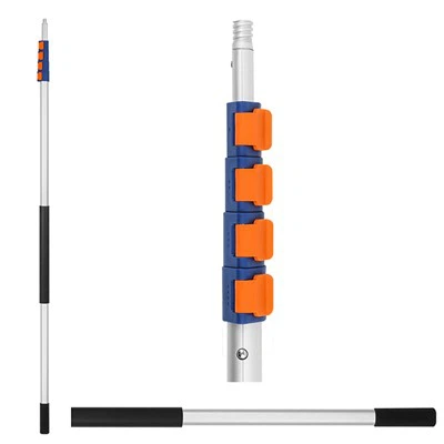 Polo telescópico plano de aluminio