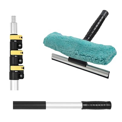 Rasador de ventana de tela de fibra telescópica